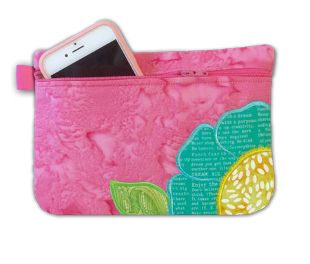 Blooming Bags In the Hoop Machine Embroidery Design for 7x12 and 8x12 Hoops