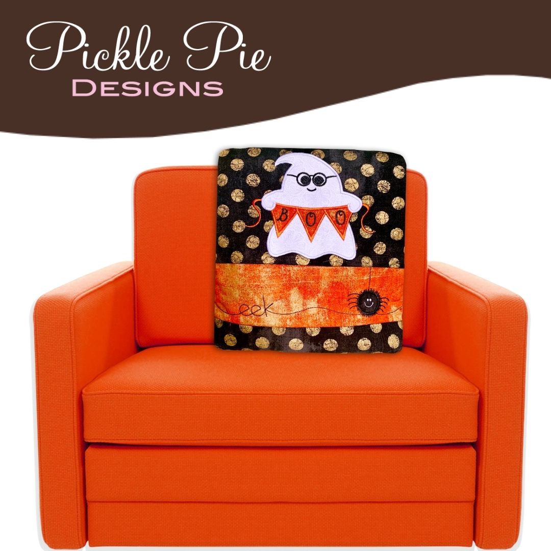 Boo Pillows In the Hoop Machine Embroidery Design Set
