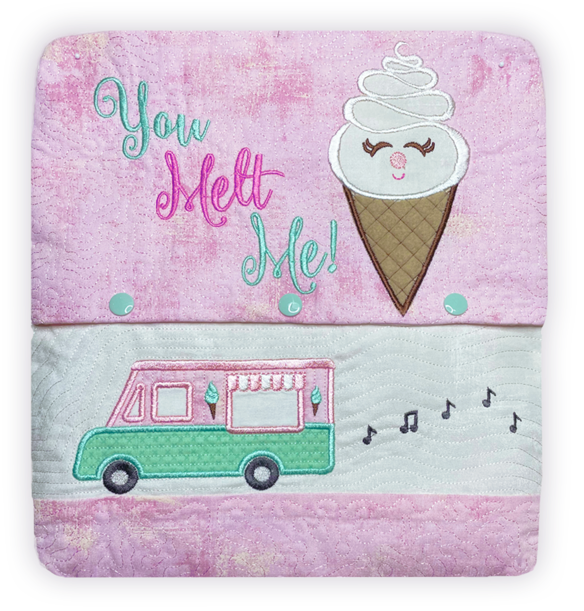 You Melt Me Pillows In the Hoop Machine Embroidery Designs Download