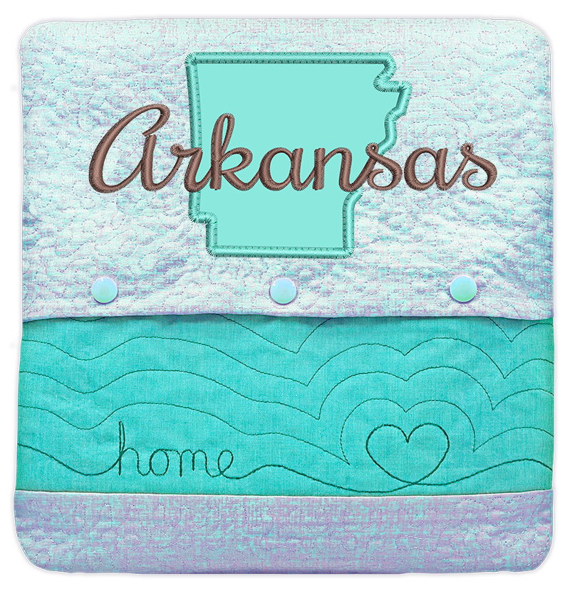 State of Mine Pillows In the Hoop Machine Embroidery Designs