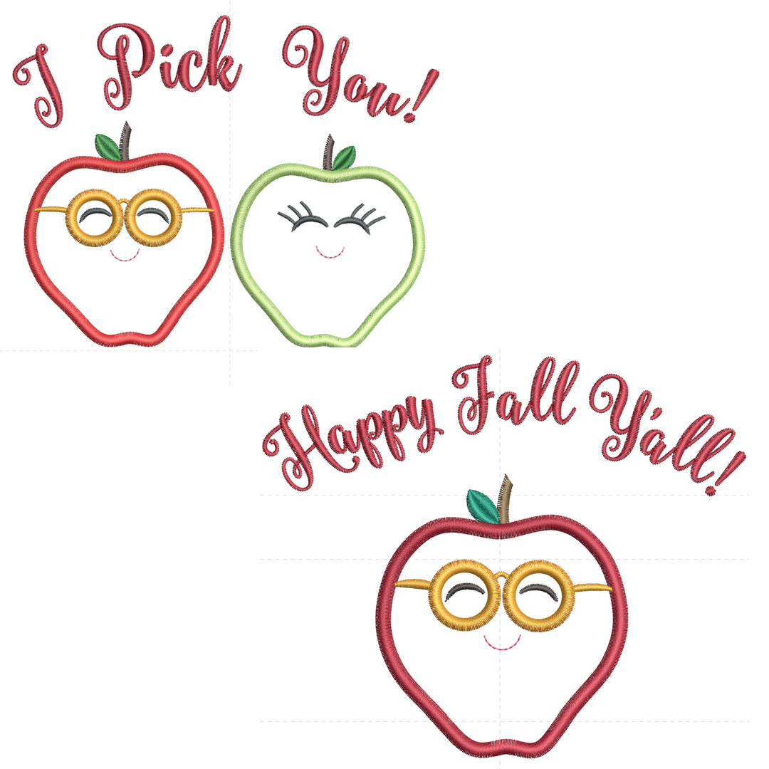 Happy Fall Y&#39;all VIP Applique Set 8/21