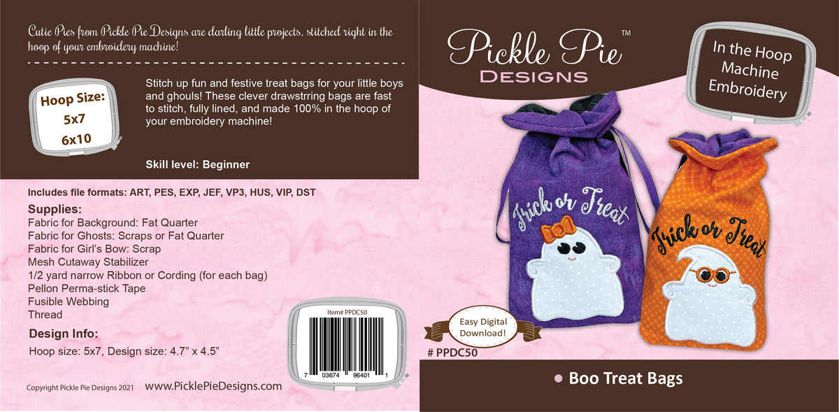 Dealer Only - Boo Treat Bags Design