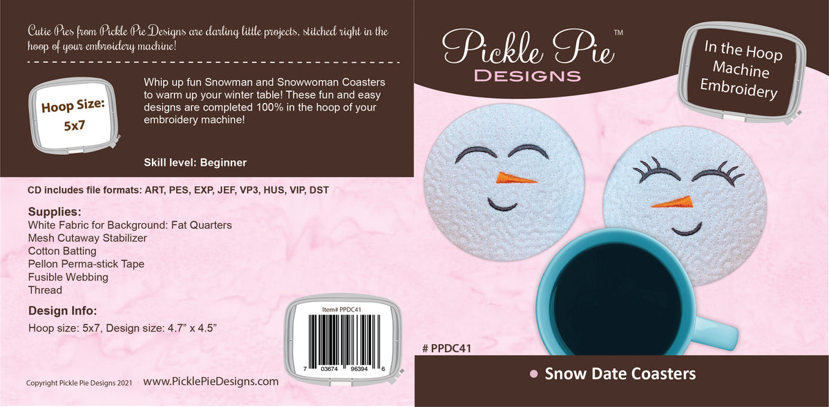 Dealer Only - Snow Date Coasters Design