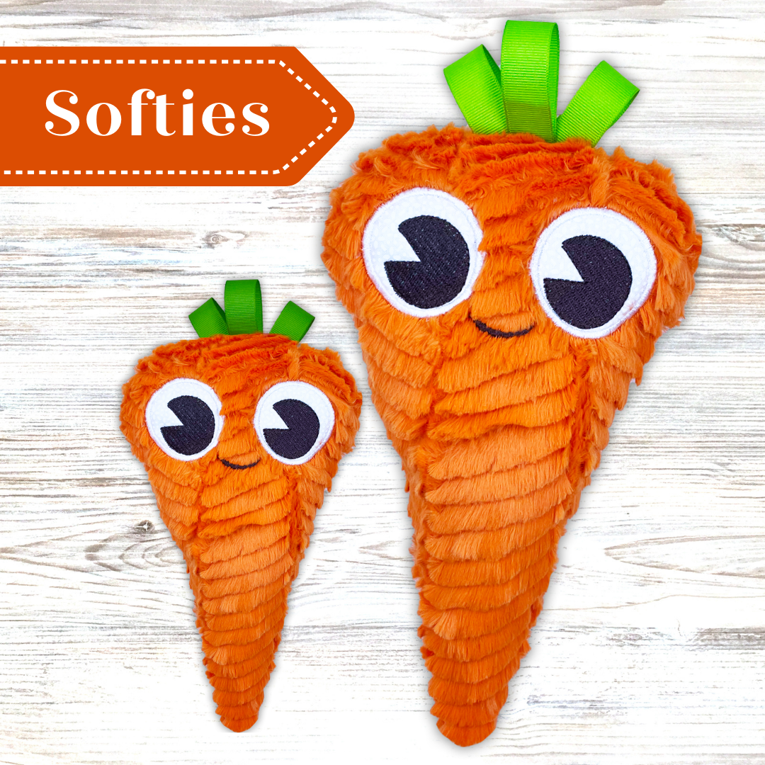 Peas & Carrots Softies In the Hoop Embroidery Design Set