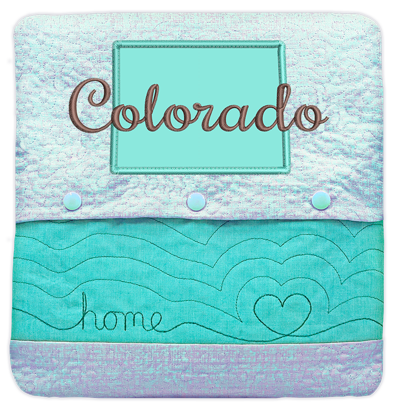 State of Mine Pillows In the Hoop Machine Embroidery Designs