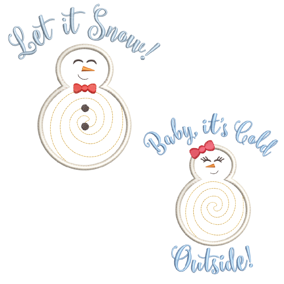 Baby it&#39;s Cold Outside VIP Applique Set 12/21