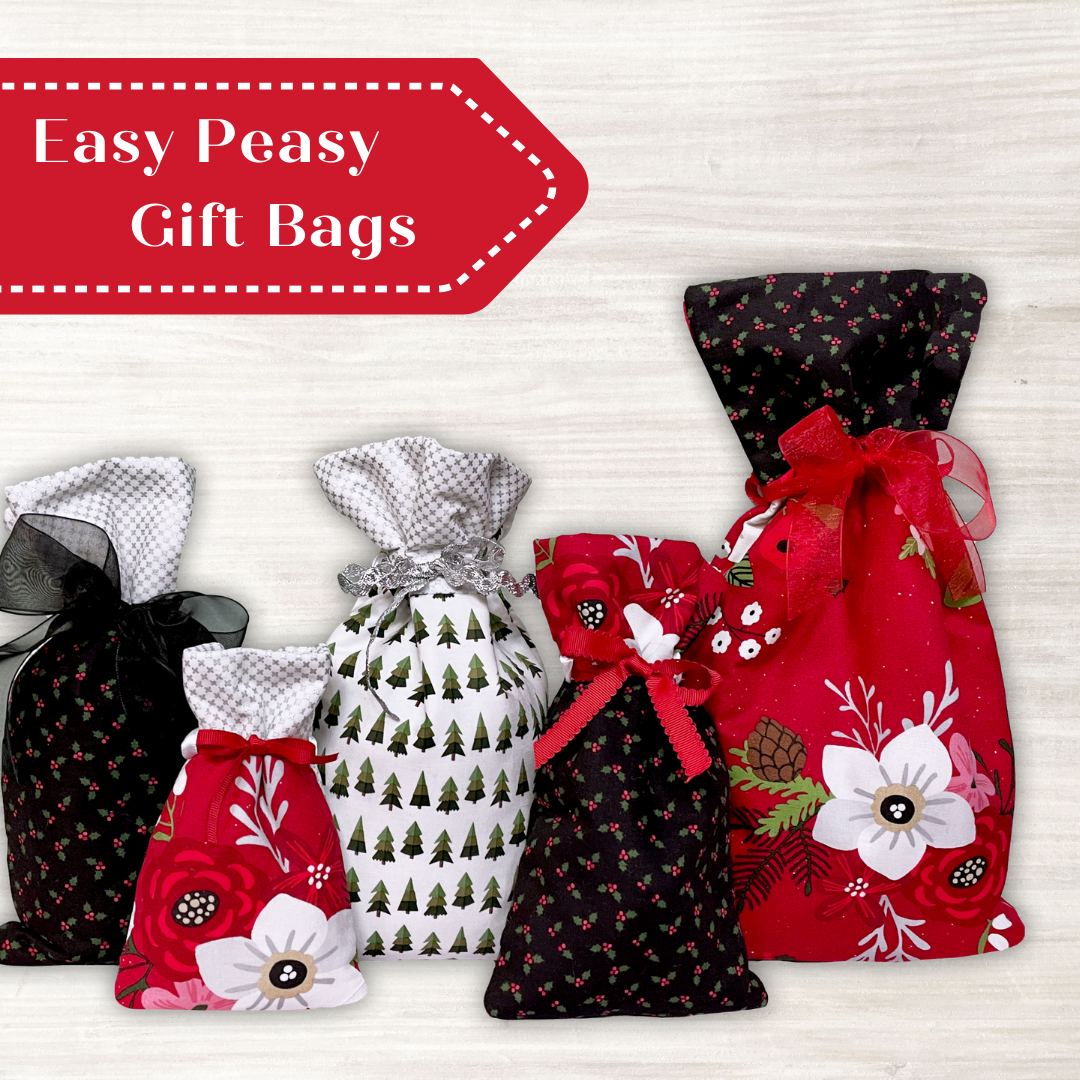Easy Peasy Gift Bags In The Hoop Machine Embroidery PicklePie