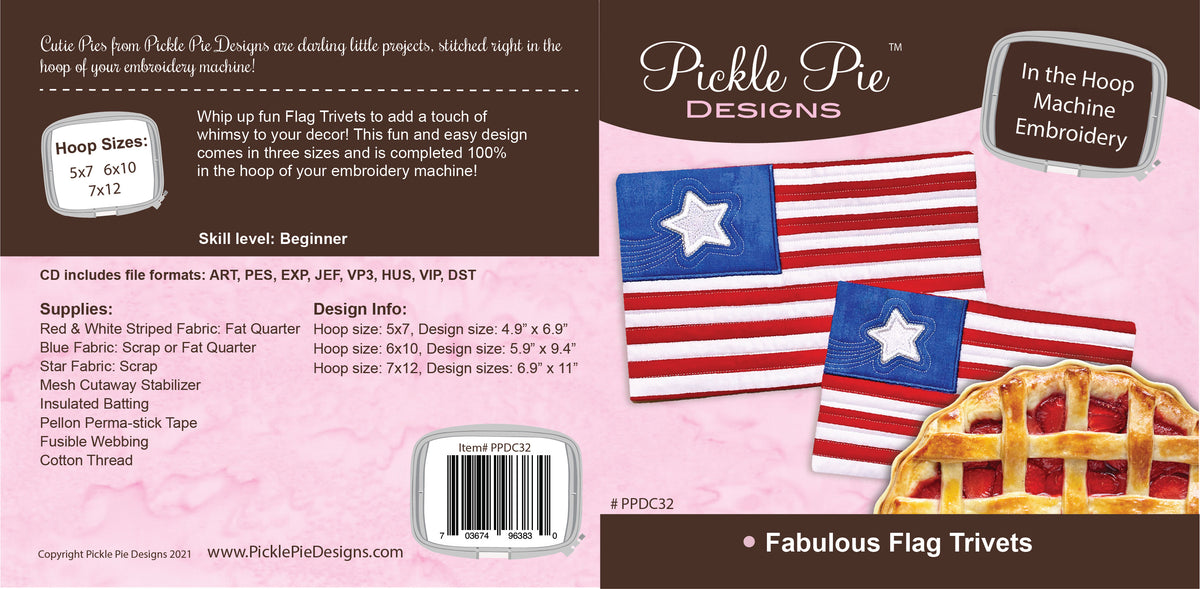 Dealer Only - Fabulous Flag Trivets Design