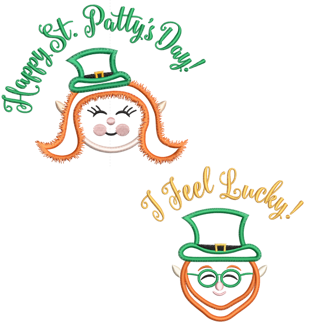 I Feel Lucky Leprechauns VIP Applique Set 2/22
