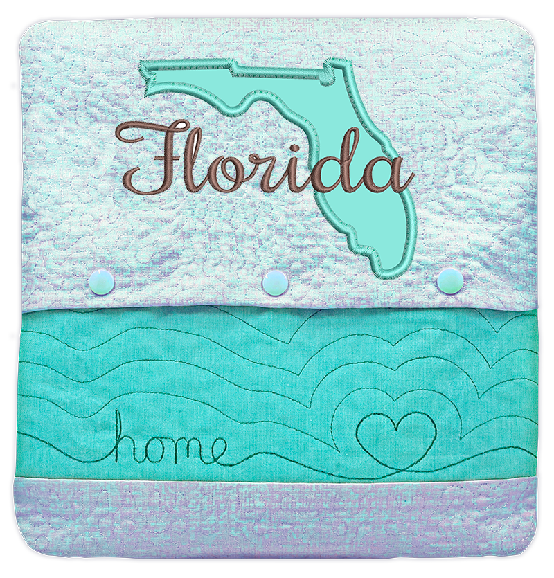 State of Mine Pillows In the Hoop Machine Embroidery Designs