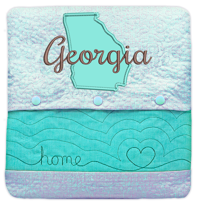 State of Mine Pillows In the Hoop Machine Embroidery Designs