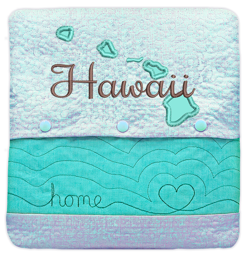 State of Mine Pillows In the Hoop Machine Embroidery Designs