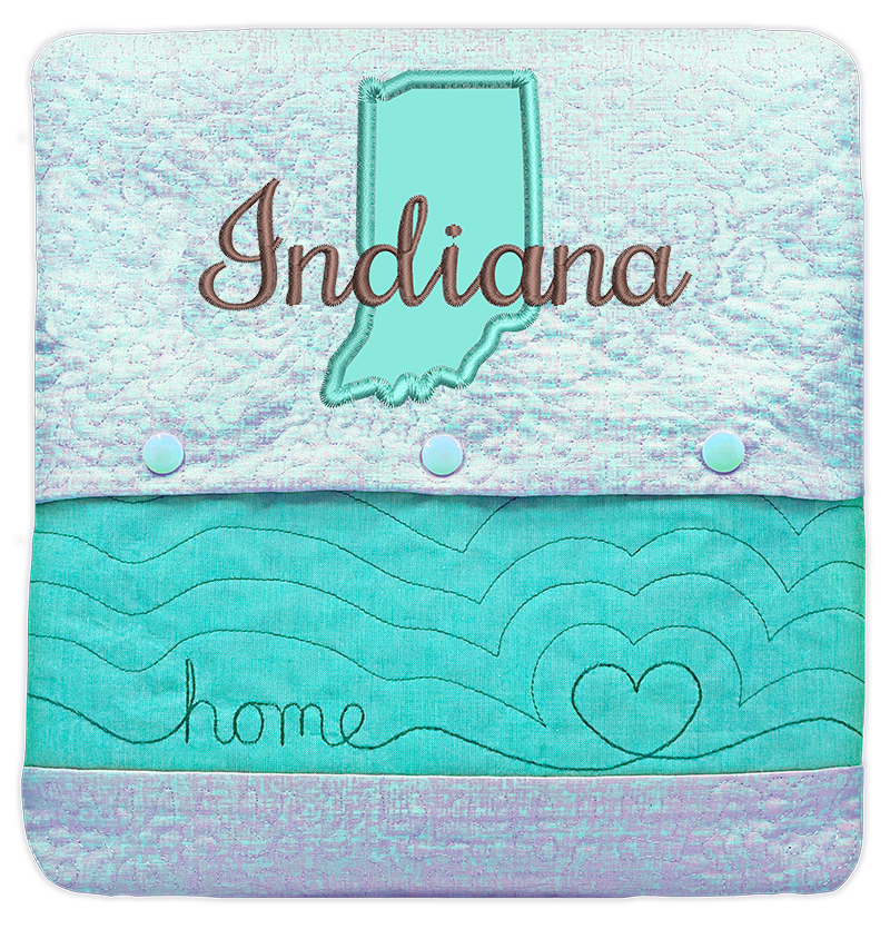 State of Mine Pillows In the Hoop Machine Embroidery Designs