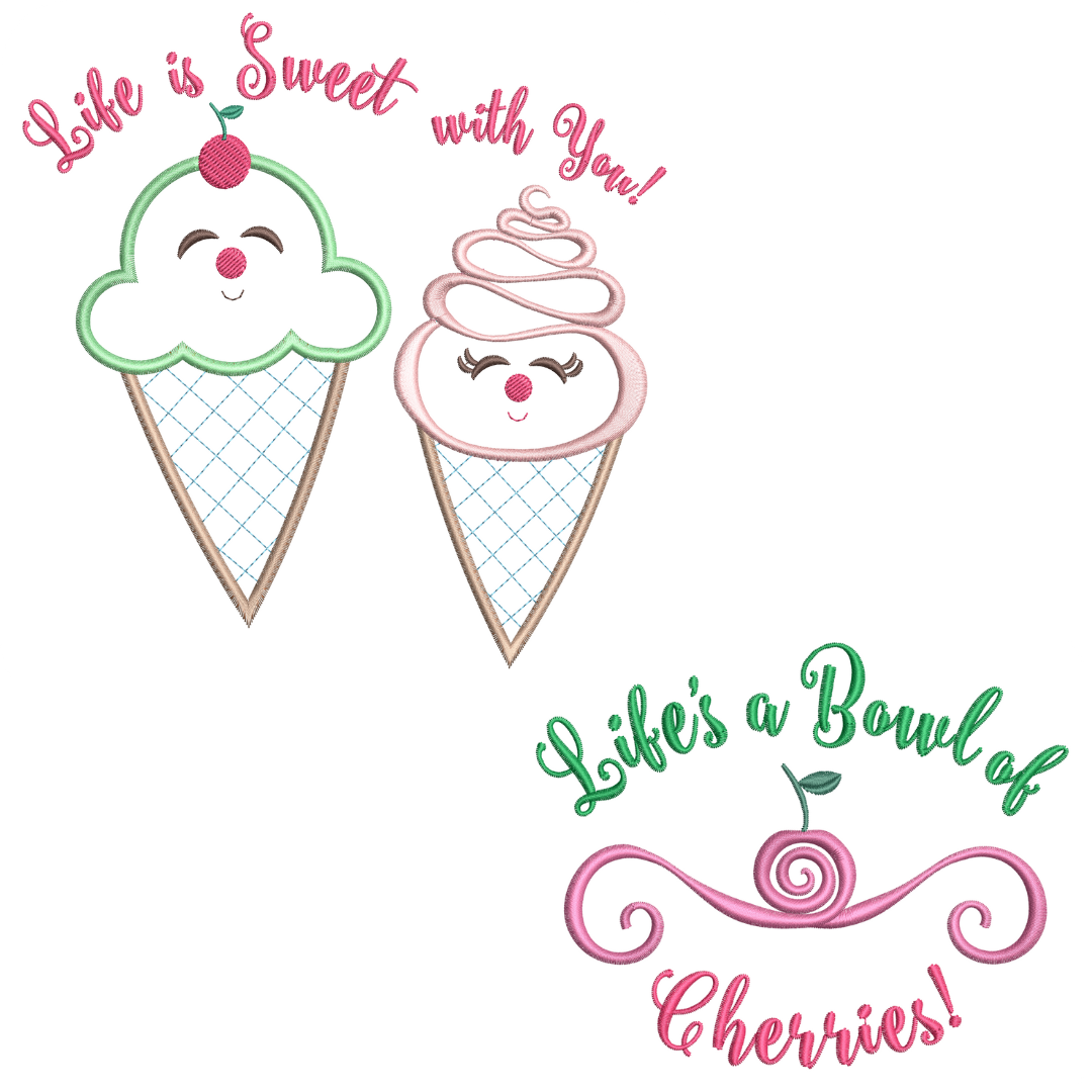 Life is Sweet VIP Applique Set 7/22