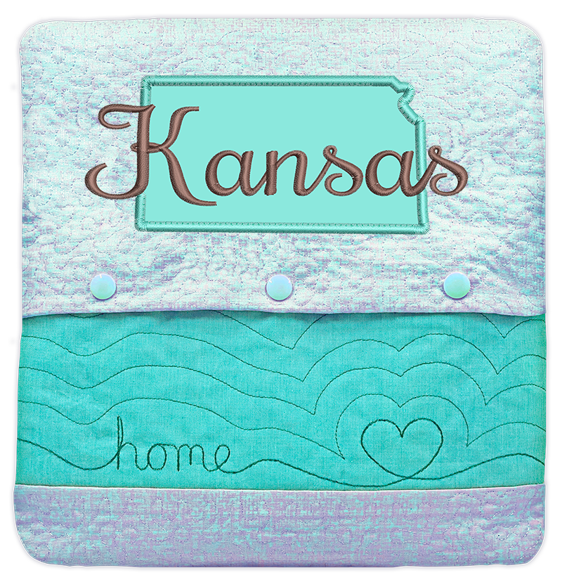 State of Mine Pillows In the Hoop Machine Embroidery Designs