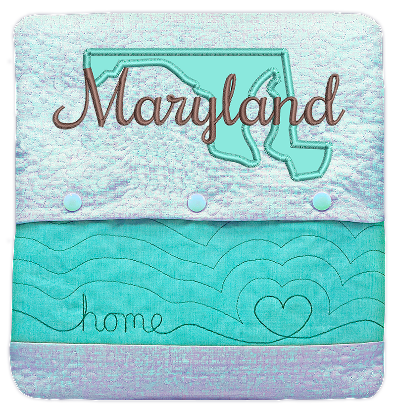 State of Mine Pillows In the Hoop Machine Embroidery Designs