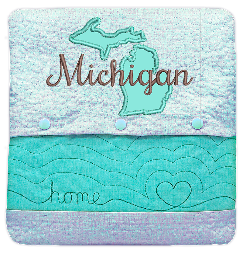 State of Mine Pillows In the Hoop Machine Embroidery Designs