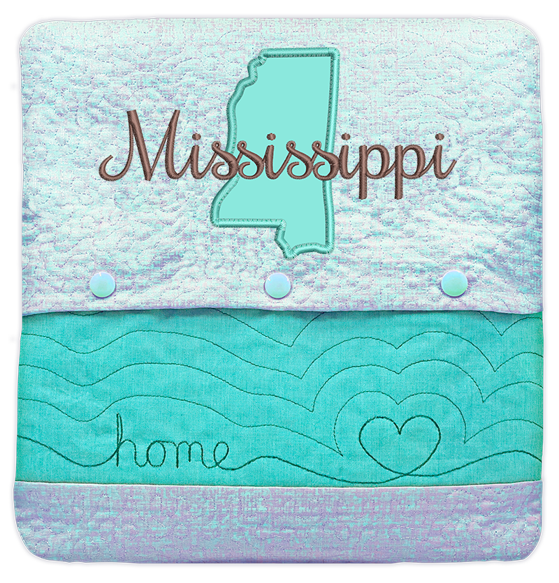 State of Mine Pillows In the Hoop Machine Embroidery Designs