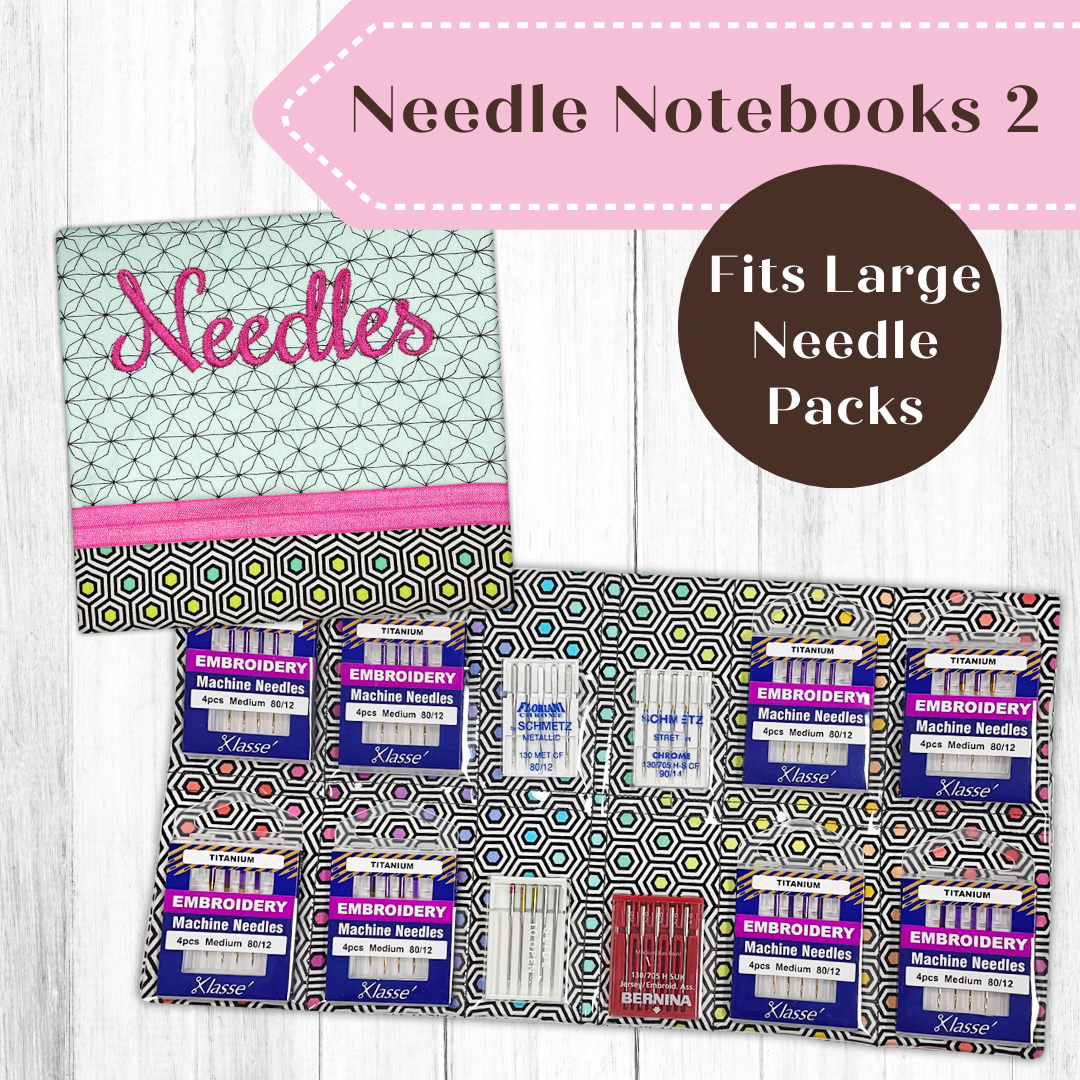 Needle Notebooks In-the-Hoop Embroidery Designs