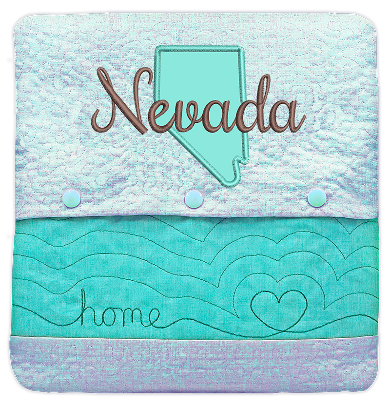 State of Mine Pillows In the Hoop Machine Embroidery Designs