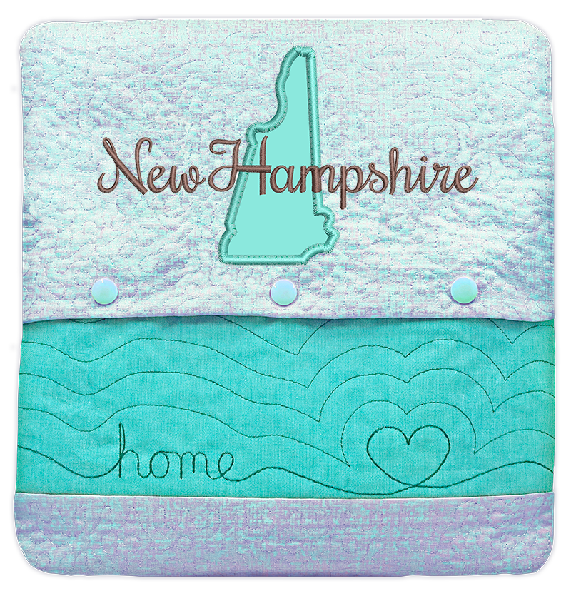 State of Mine Pillows In the Hoop Machine Embroidery Designs