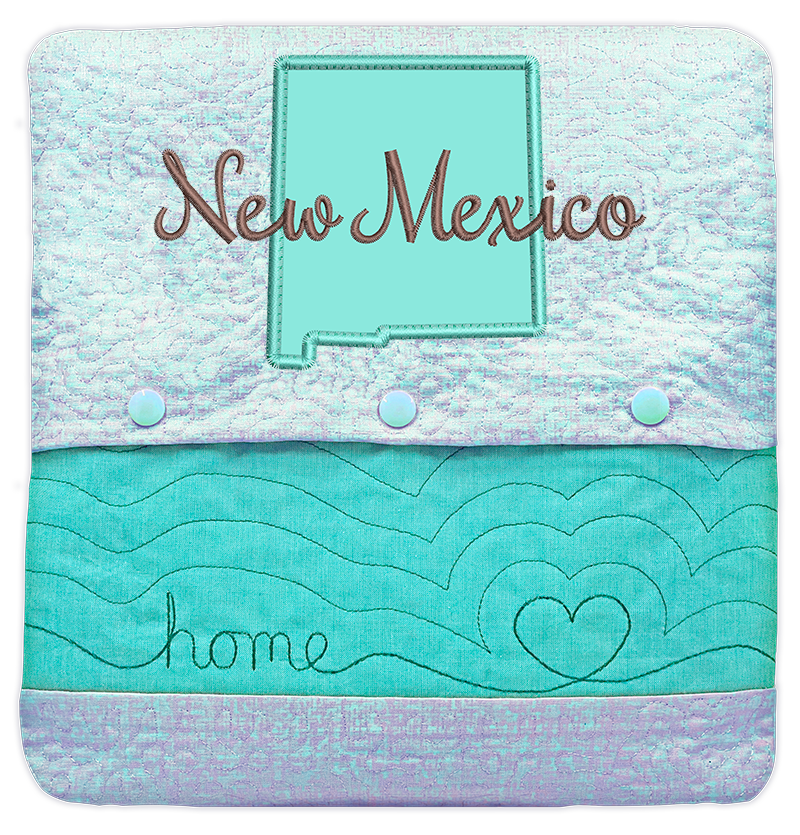 State of Mine Pillows In the Hoop Machine Embroidery Designs