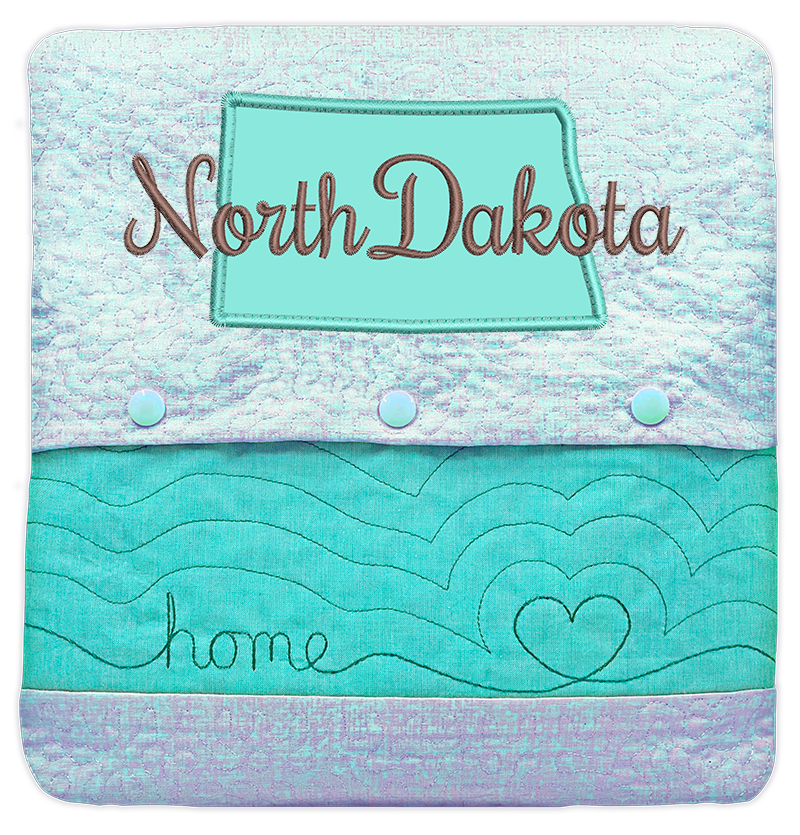 State of Mine Pillows In the Hoop Machine Embroidery Designs