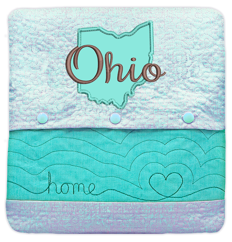 State of Mine Pillows In the Hoop Machine Embroidery Designs