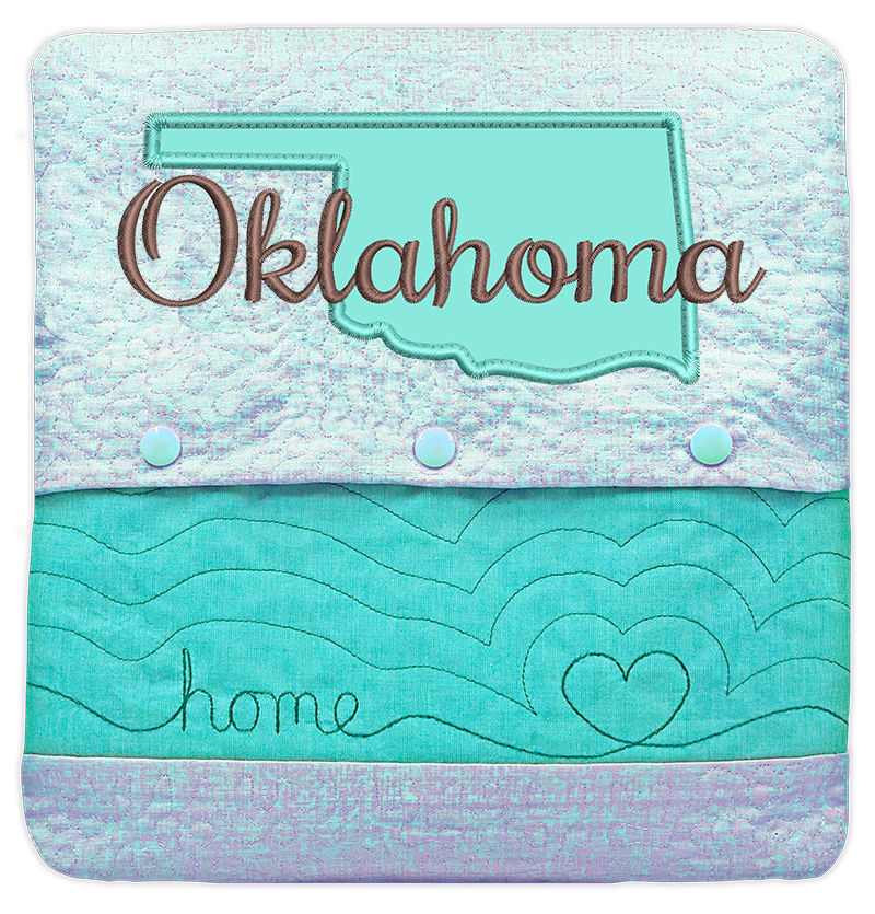 State of Mine Pillows In the Hoop Machine Embroidery Designs