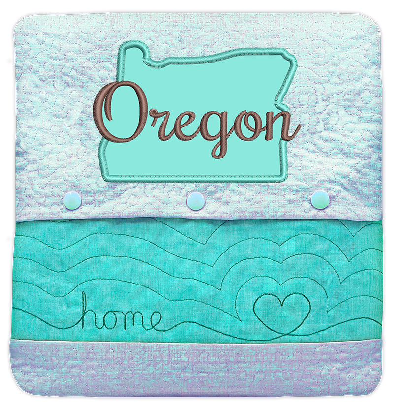 State of Mine Pillows In the Hoop Machine Embroidery Designs