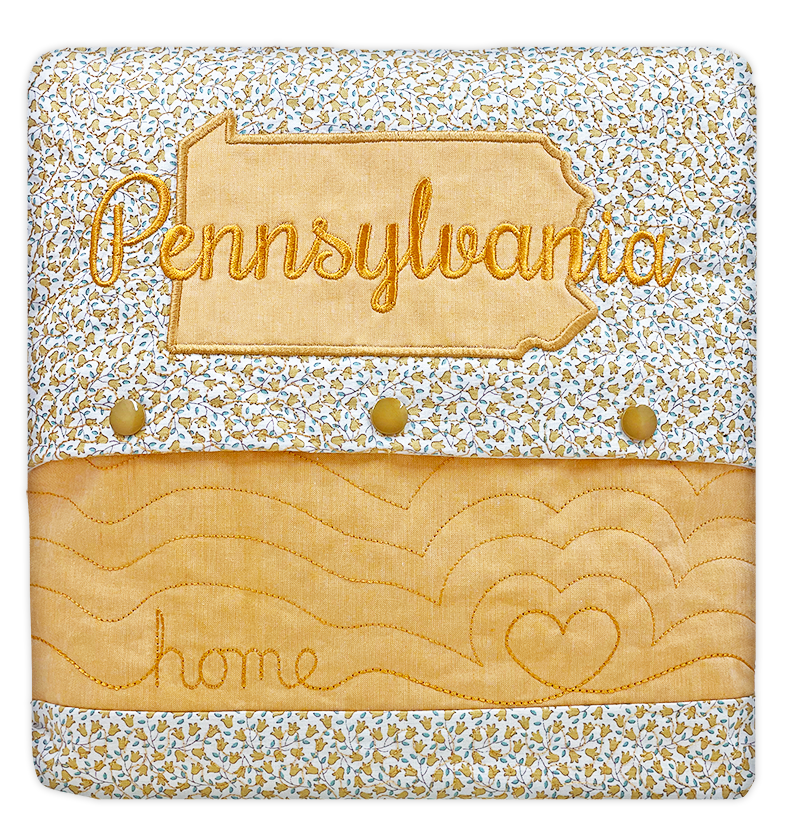 State of Mine Pillows In the Hoop Machine Embroidery Designs