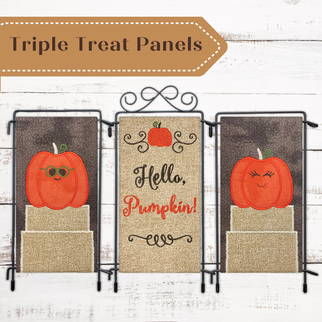 Hello Pumpkin Triple Treat Panels Design Set