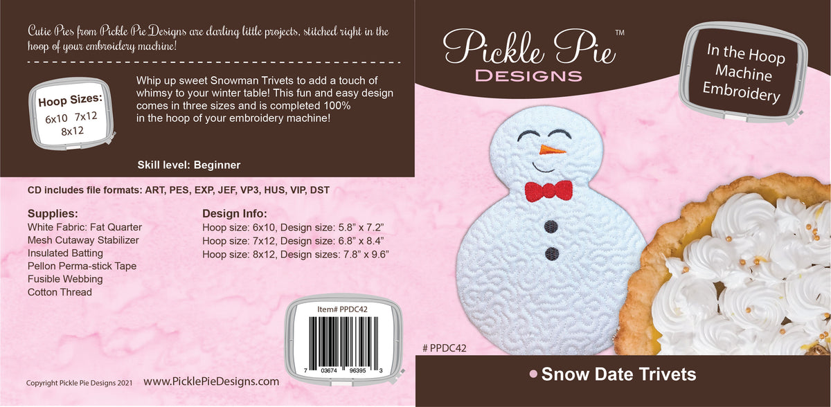 Dealer Only - Snow Date Trivets Design