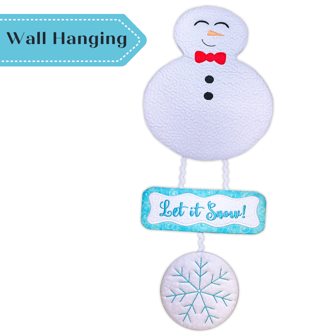 Snowman Whimsical Wall Hanging