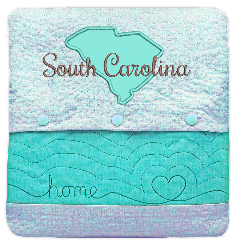 State of Mine Pillows In the Hoop Machine Embroidery Designs