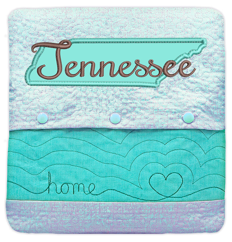 State of Mine Pillows In the Hoop Machine Embroidery Designs