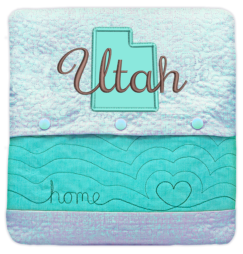 State of Mine Pillows In the Hoop Machine Embroidery Designs