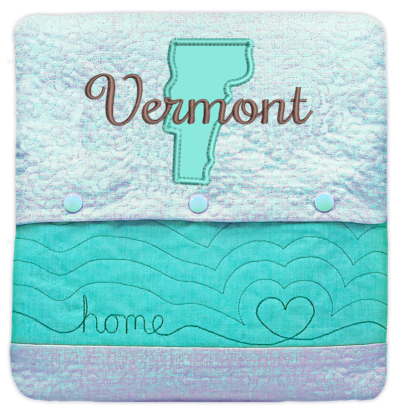 State of Mine Pillows In the Hoop Machine Embroidery Designs