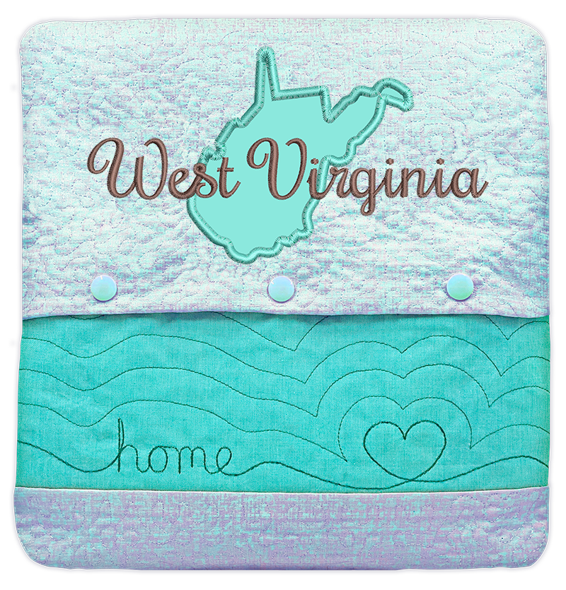 State of Mine Pillows In the Hoop Machine Embroidery Designs