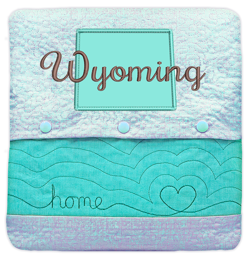 State of Mine Pillows In the Hoop Machine Embroidery Designs