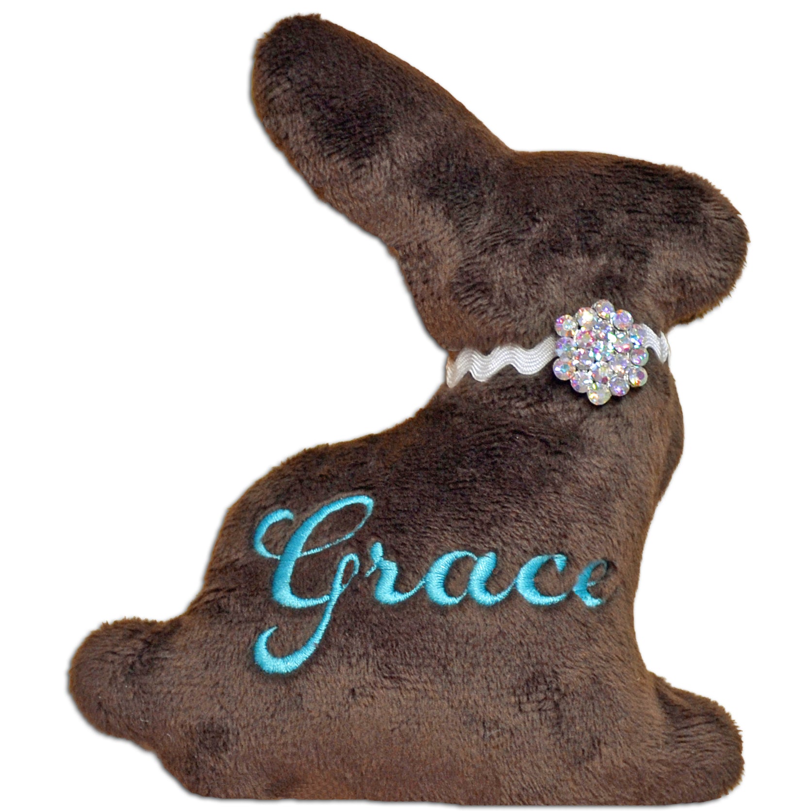 Boutique Bunnies In the Hoop Machine Embroidery Design Softie