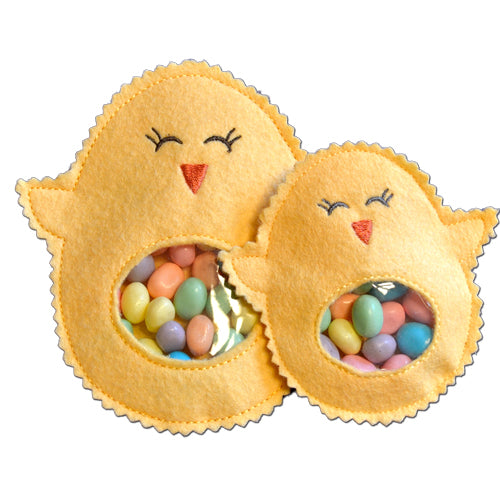 Chick and Chick Magnet Candy Cuties In the Hoop Machine Embroidery Design