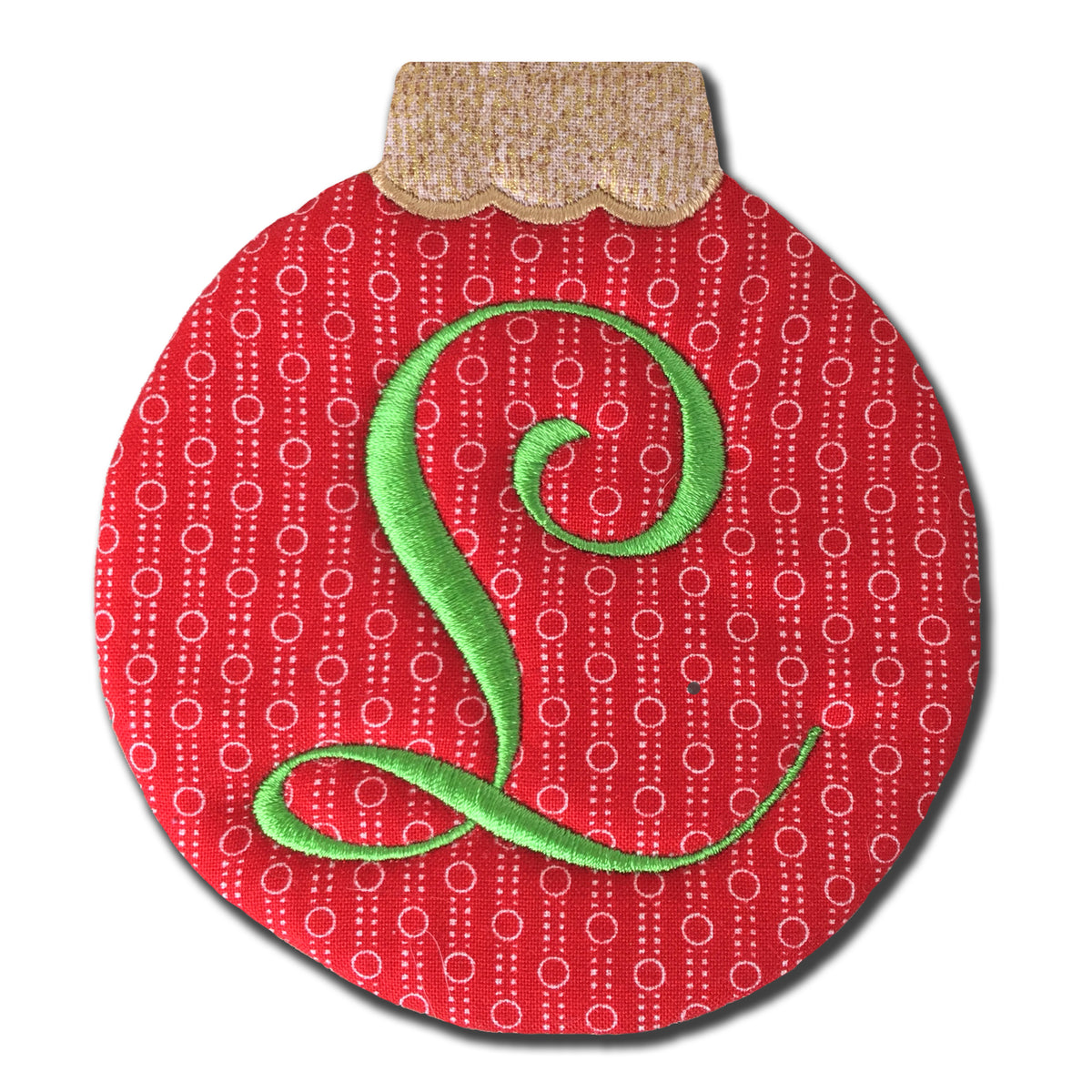 Monogrammed Christmas Ornament Coasters