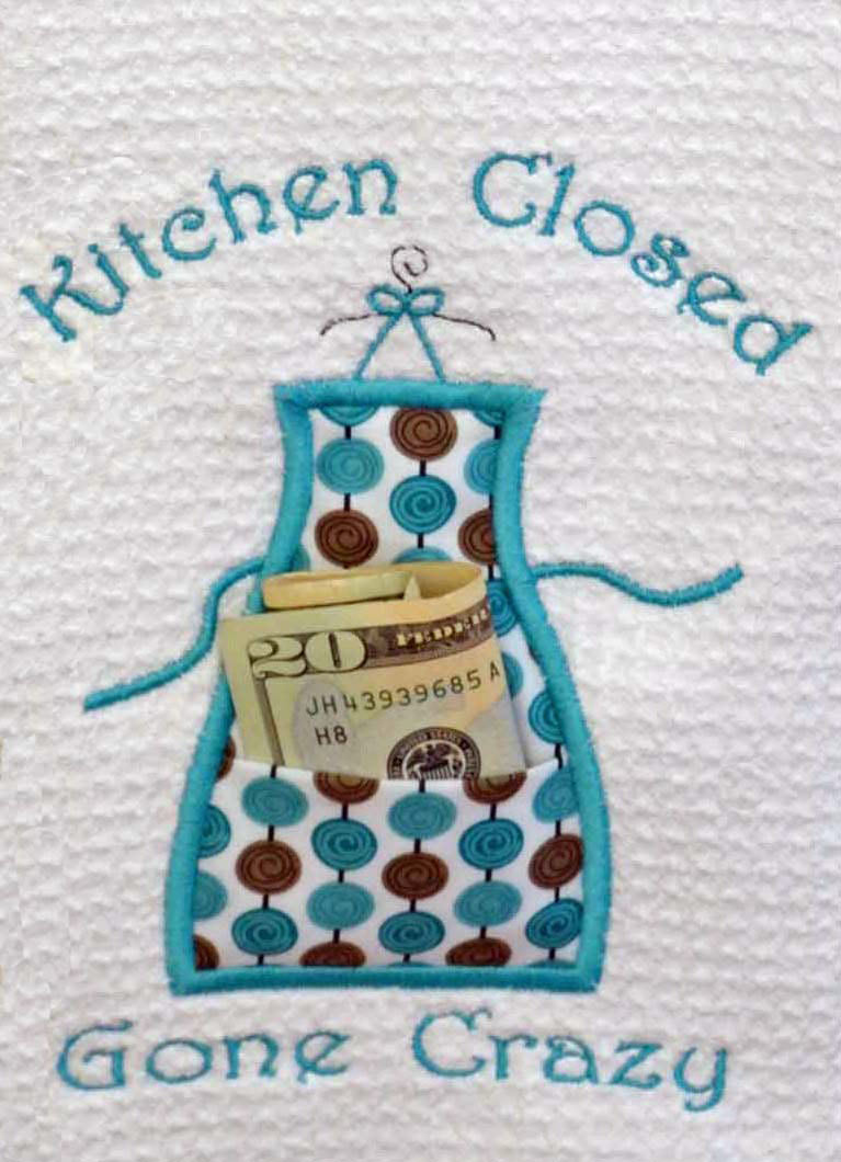 Kitchen Closed Applique Set Machine Embroidery Design In the Hoop