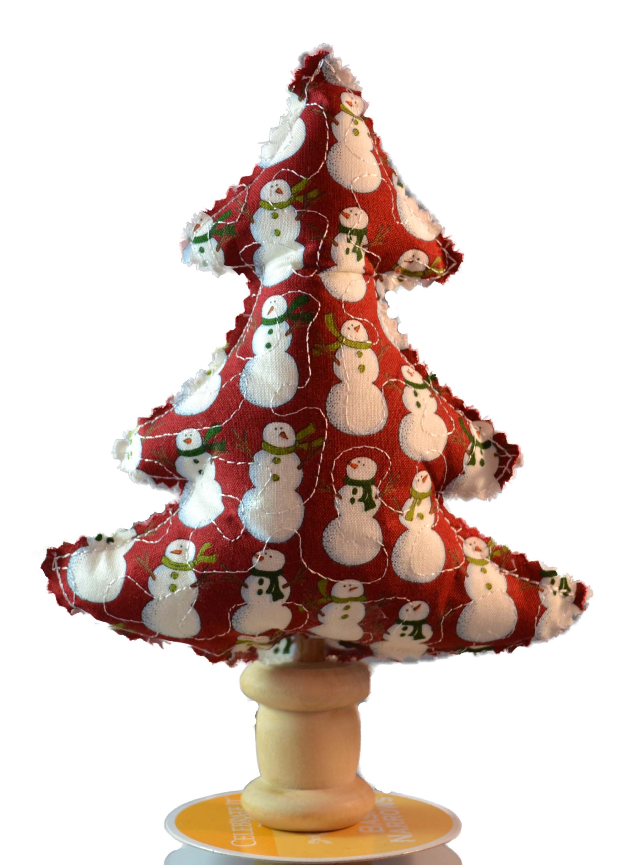 Shabby Stuffed Christmas Trees In the Hoop Embroidery Design