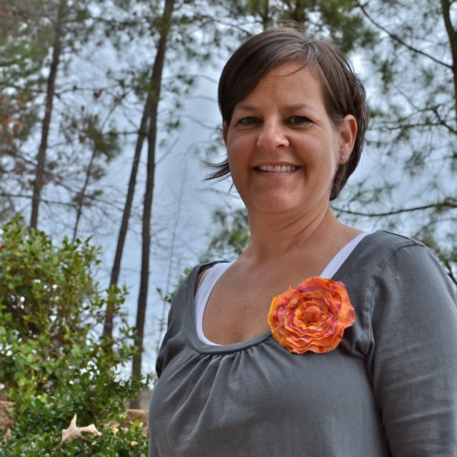 Frayed Flowers In the Hoop Embroidery Design