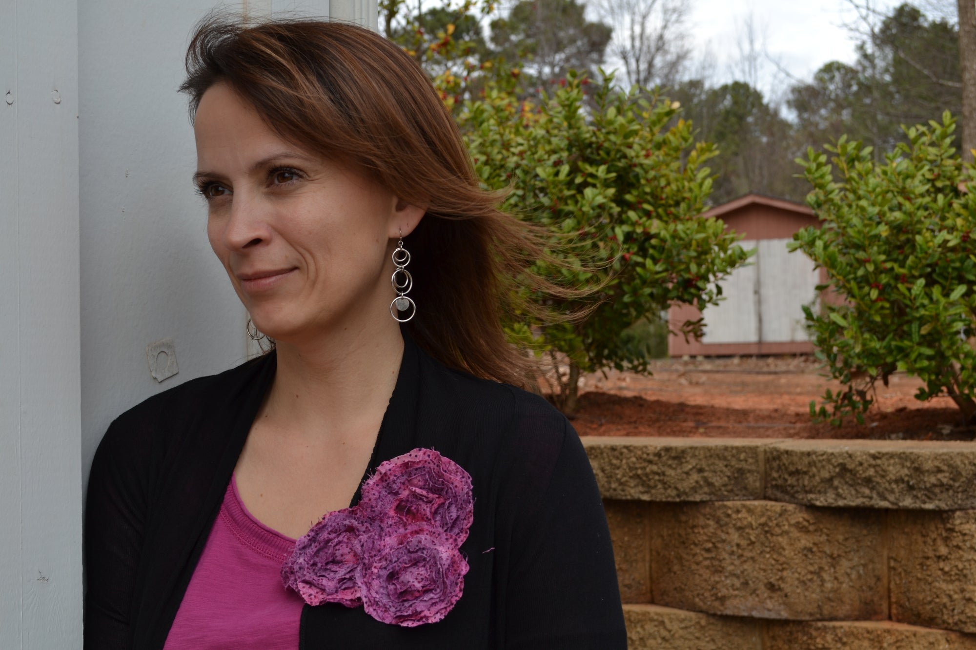 Frayed Flowers In the Hoop Embroidery Design