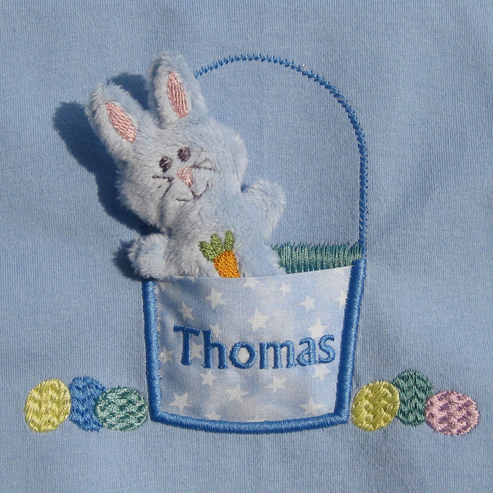 Easter Bunny Softie & Basket Applique In the Hoop