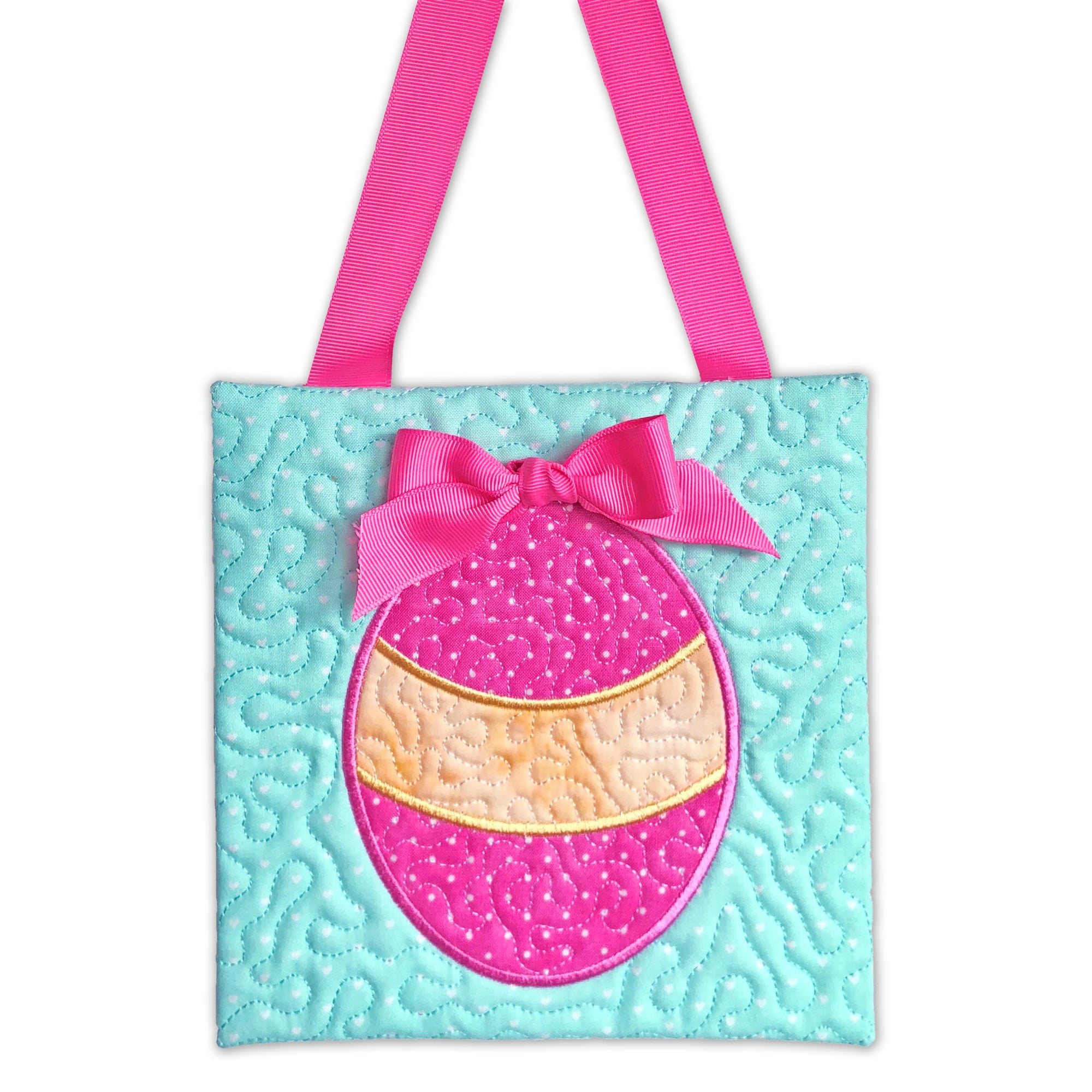 Happy Easter In the Hoop Quilt Block Projects Embroidery Design Download