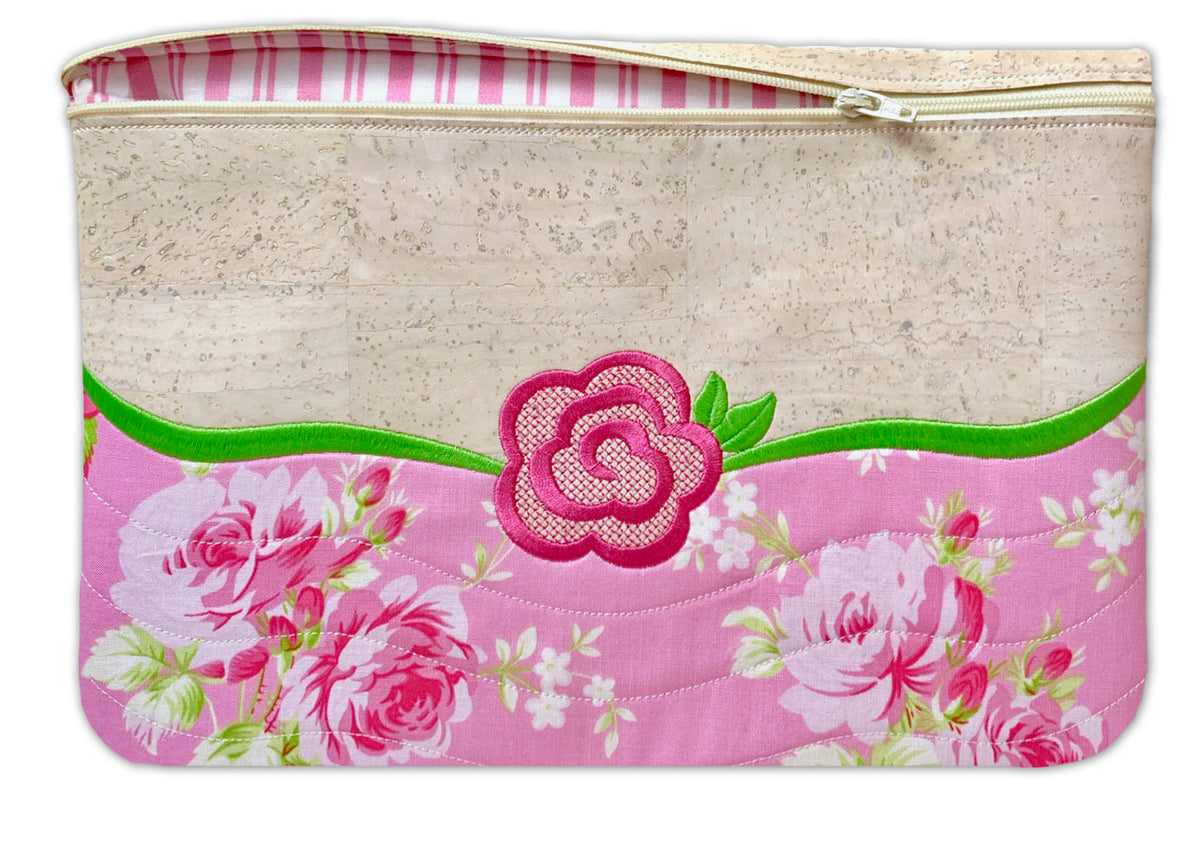 Zippy Cork Bags In the Hoop Machine Embroidery Designs
